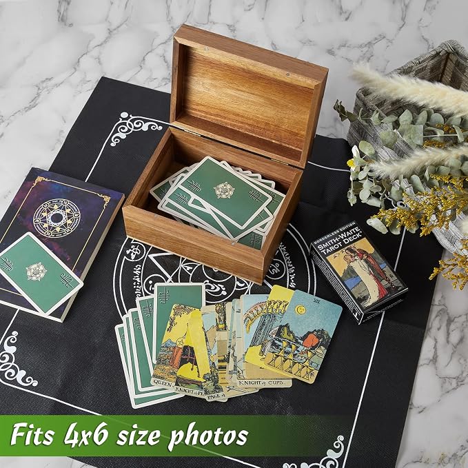 DRASTAR Keepsake Box, Acacia Wood Memory Box - Image 5