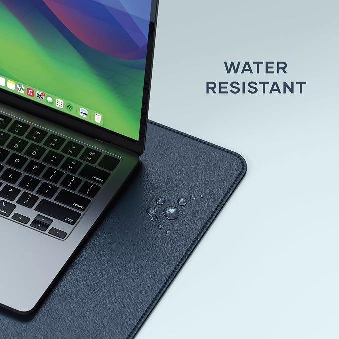 Satechi Vegan Leather Desk Mat, Large Mouse Pad Scratch and Water Resistant - Image 3