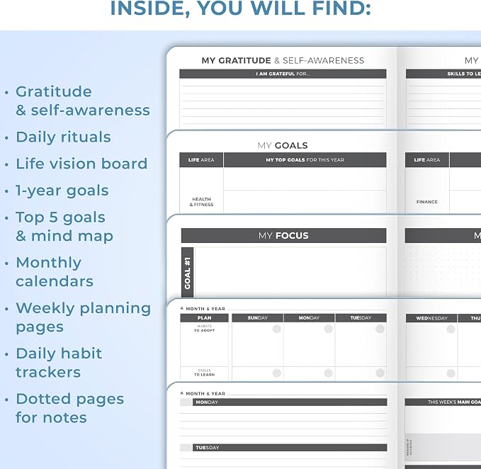 Clever Fox Planner Large – Undated Weekly & Monthly Planner - Image 5