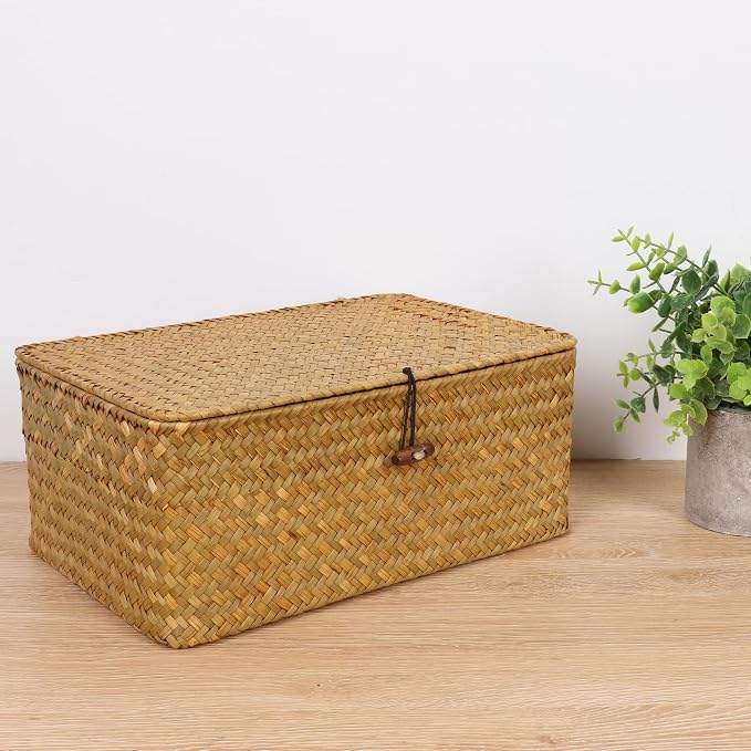 FEIALNDUO Wicker Shelf Baskets - Image 2
