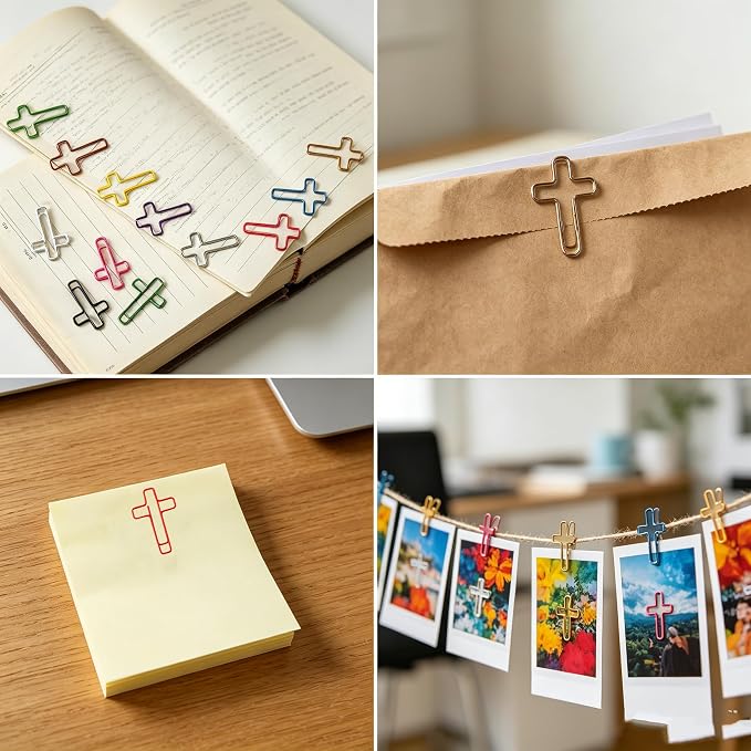 300 Pcs Colored Cross Paper Clips - Image 7