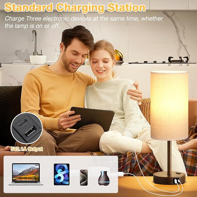 Dicoool Touch Bedside Table Lamp - Image 5
