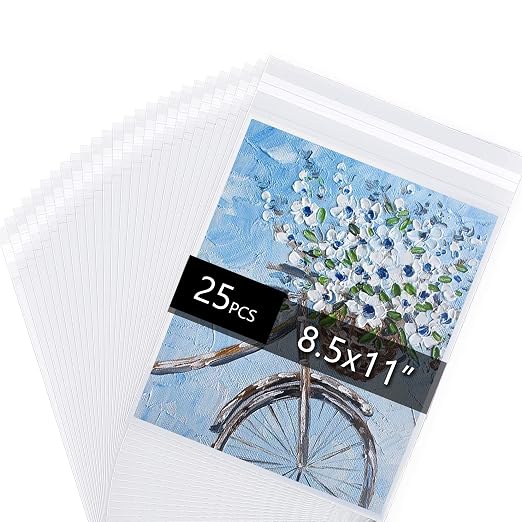 Falling in Art Acid Free 1.496mil Crystal Sealed Clear Bags by FallinginArt