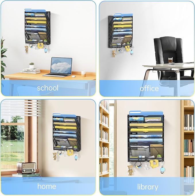 SUPEASY 8 Tier Wall File Organizer - Image 7