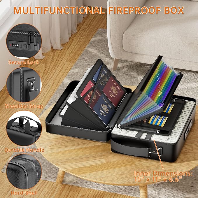 ENGPOW Fireproof Document Box - Image 5