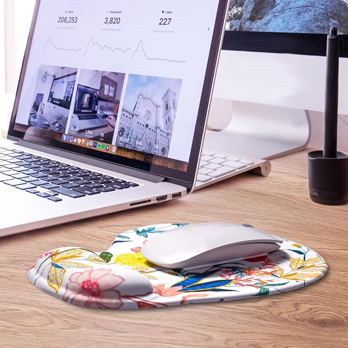 JIKIOU Mouse Pad, 2 Pack Ergonomic Mouse Pads - Image 7