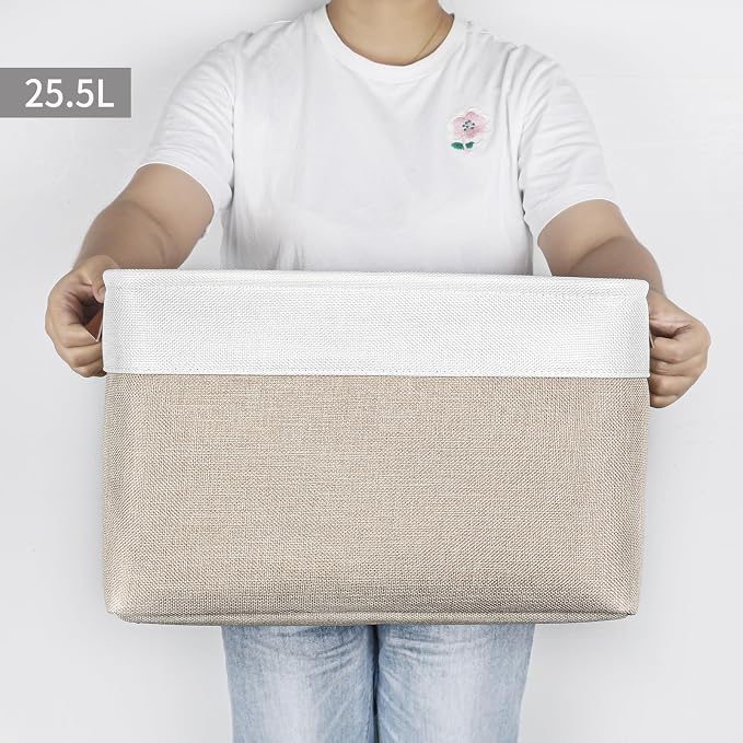 Bagnizer Storage Bins Large Fabric Storage Baskets - Image 7