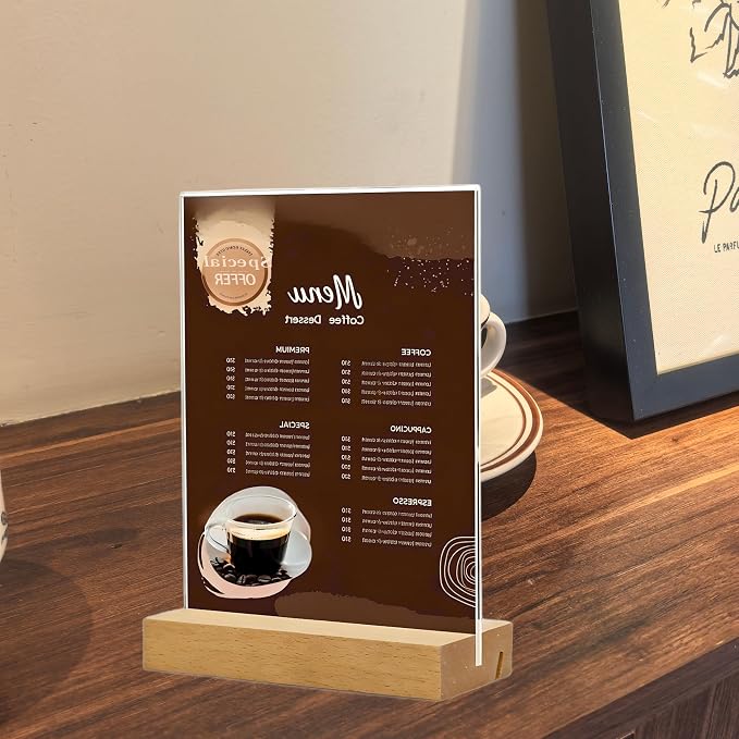 TONICE 8.5 x 11 Acrylic Sign Holder - Image 5
