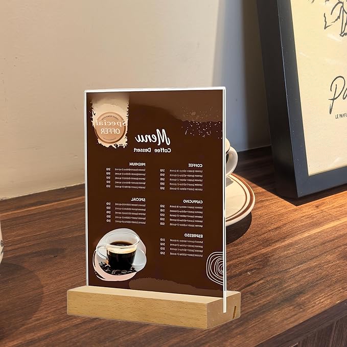 TONICE 5x7 Acrylic Sign Holder - Image 5