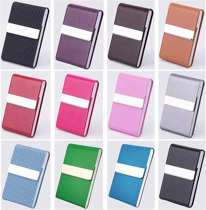 Business Card Holder with Ultra Slim Design, Business Card Case with Premium PU - Image 7