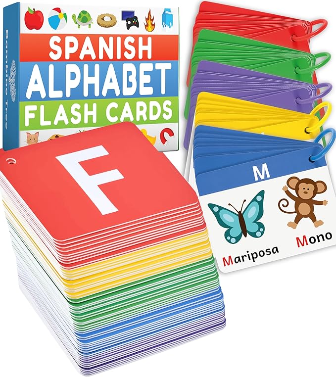 Spanish Alphabet Flash Cards by TheBambinoTree