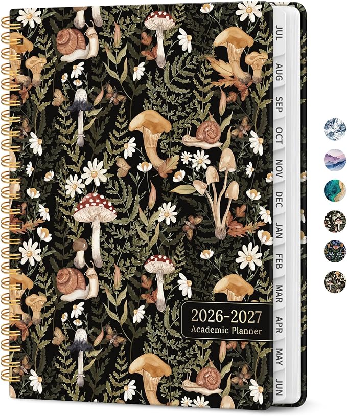 Planner 2026-2027, Academic Monthly and Weekly Calendar Planner by Taja
