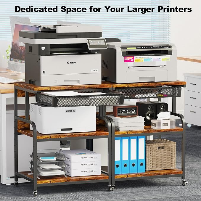 EasyCom 23.6"x18.9" Extra Large Printer Stand - Image 2