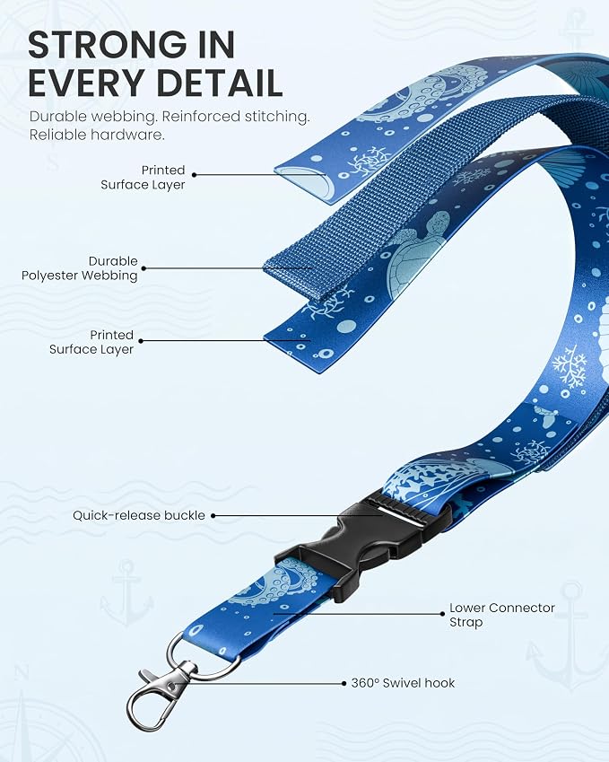 Avorast 5 Pack Cruise Lanyard for Ship Cards, Cruise Ship Lanyards - Image 5
