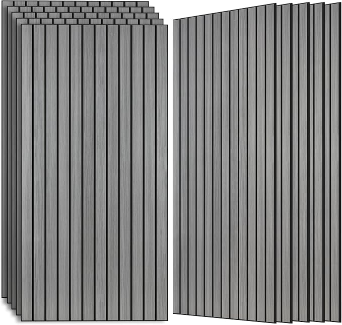 AUTORIFIC Wood Veneer Sound Panels, 10 Pack 47.2”x23.6” Wall Panels, Decorative by AUTORIFIC
