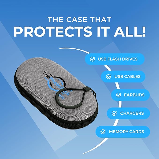 ThePhotoStick® Omni 128GB + Protective Case | Secure Photo & Video Backup and Transfer | Digital File Organization | USB & Multiport Connection for Phones, Tablets and Computers | Water Resistant Case