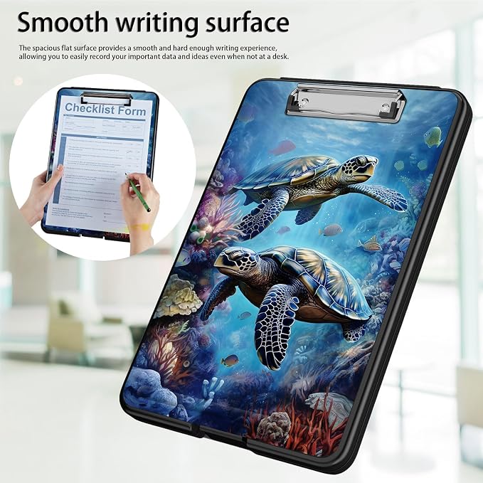 Clipboard with Storage, Office Supplies Nursing Clipboards Folder with Pen - Image 5