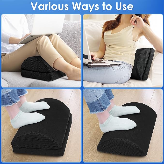 CushZone Foot Rest for Under Desk at Work Adjustable Foam for Office and Home - Image 6
