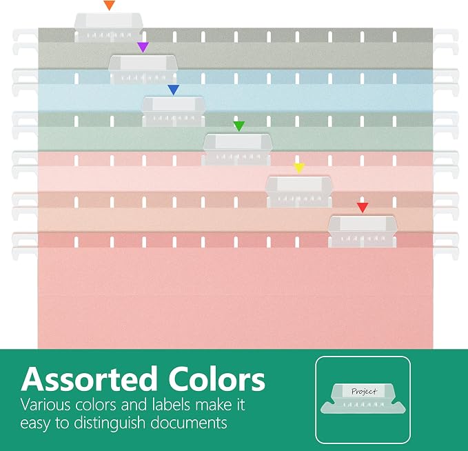 pmybupo 30Pack Standard Hanging File Folders, Hanging File Folders - Image 4