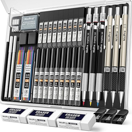 Nicpro 35PCS Art Mechanical Pencil Set by Nicpro