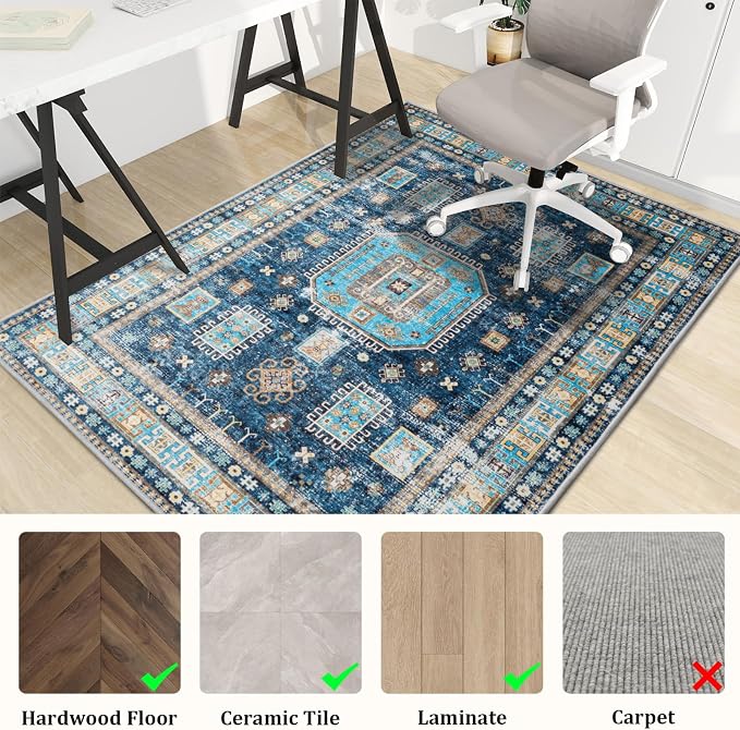 Office Chair Mat for Hardwood Floor, Machine Wash - Image 3