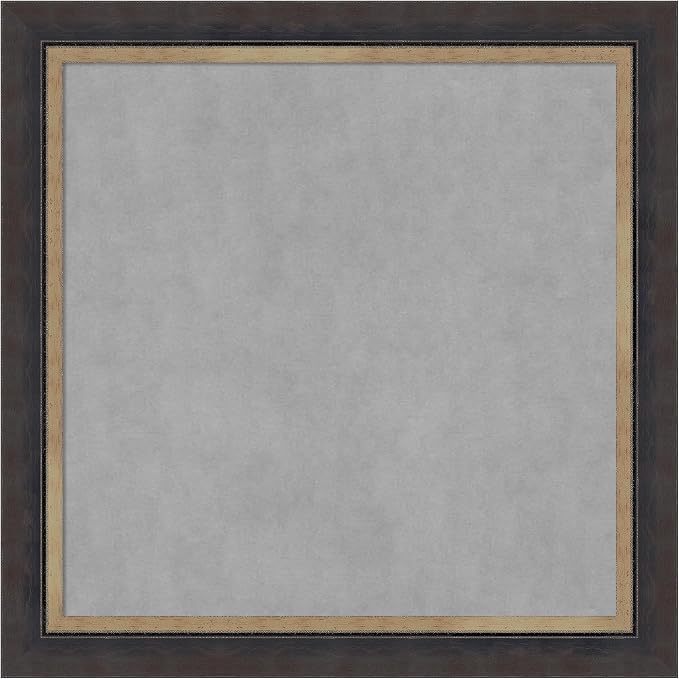 Amanti Art Black Framed Magnetic Board 29x29 Medium Vision Board by AmantiArt