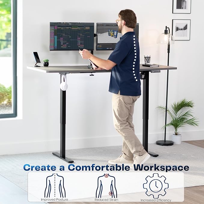VIVO Electric 71 x 30 in Standing Desk, Memory Height Adjustment, 1B Series - Image 4