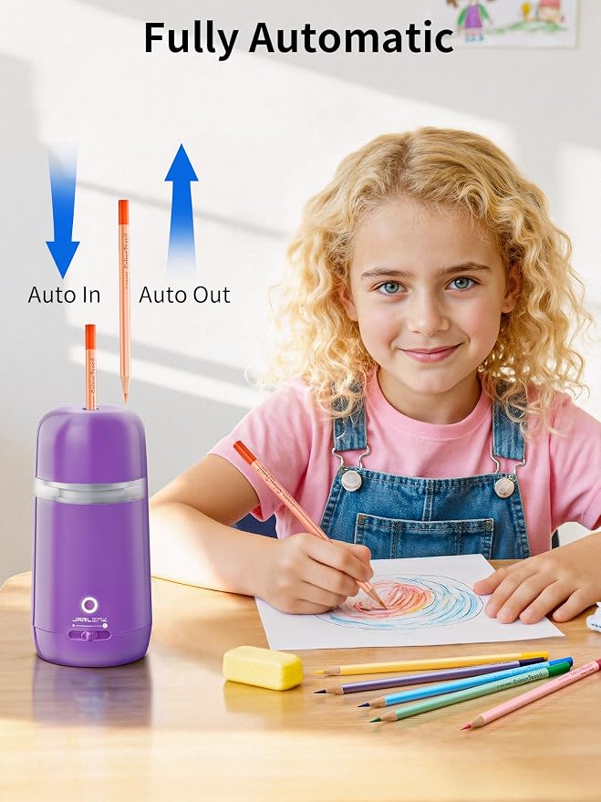 JARLINK Automatic Electric Pencil Sharpener - Image 3