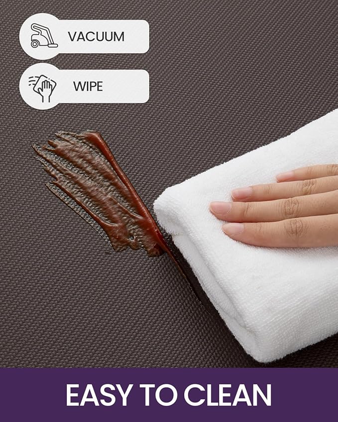 DEXI Kitchen Mat Cushioned Anti Fatigue, Non Slip Waterproof Comfort Standing Floor Rug for Kitchen, Office, Sink, Laundry, 48x20, Brown-DeskLoop Office