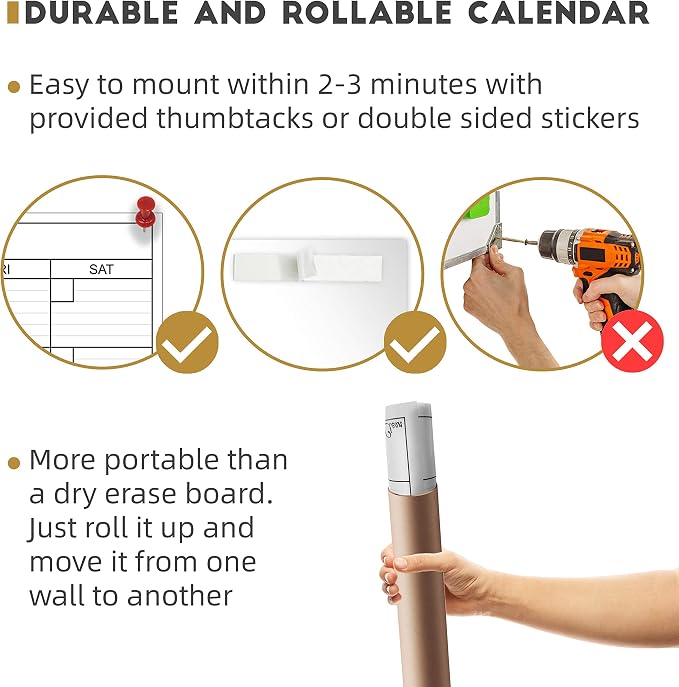 Large Dry Erase Wall Calendar - Image 5