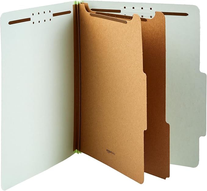Amazon Basics Sturdy Pressboard Classification File Folders - Image 6