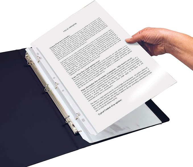 GOLD SEAL 100/Box Legal Size Clear Heavyweight Poly Sheet Protectors, 8.5" x 14" - Image 2