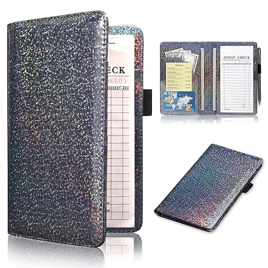ACdream Server Books for Waitress, Guest Book Note Pad, Cute Pocket Leather by ACdream