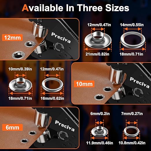 Preciva 3-Size Grommet Tool Kit - Image 5