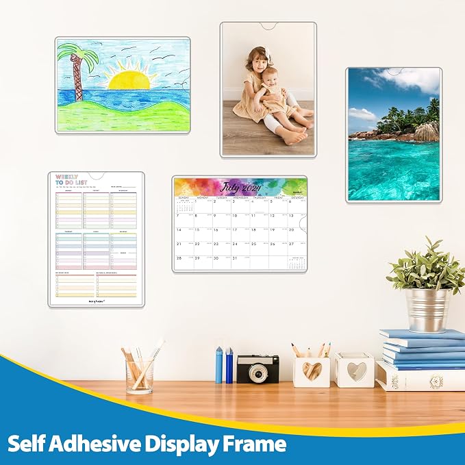 20 Pack Wall Sign Holder 8.5x11 Magnetic Plastic Sign Holder - Image 8