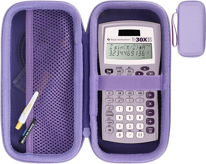 Hard Case Replacement for Texas Instruments TI-30XIIS TI-30XS TI-30Xa TI-36X Pro Scientific Calculator Case Only (Lavender Case)-DeskLoop Office