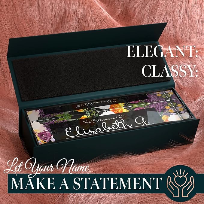 Desk Name Plate Personalized, Custom Name Plates 2½/x8 Inches, Thick - Image 2