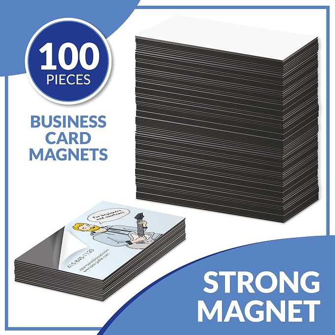 Business Card Magnets Pack of 100 – Customize - Image 2