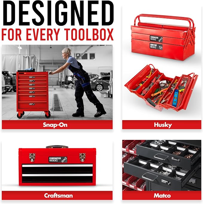Toolbox Organization Magnetic Labels-80 Large Tool Chest Organizer - Image 5