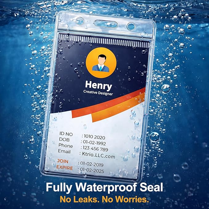 120 Pack Plastic Badge Holder, Vertical ID Badge Holder, 2.5" x 3.8" Name Tag - Image 3