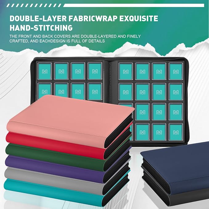 16 Pocket Toploader Binder, Holds 640 Top Loaders, Top Loader Binder - Image 5