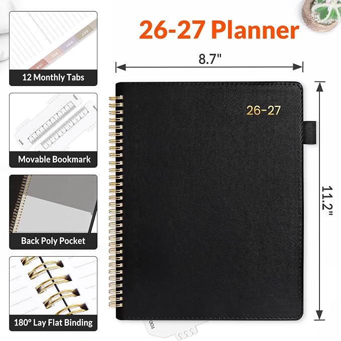 SUNEE 2026-2027 Weekly & Monthly Planner 9"x11.2" - Image 4