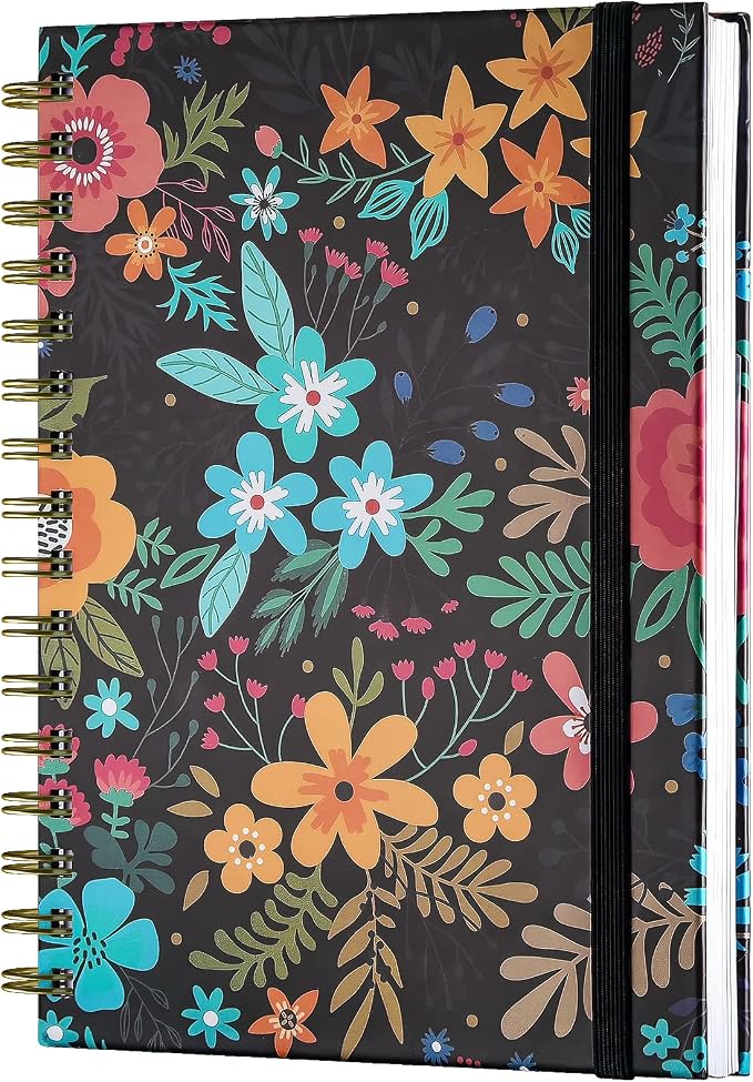 Spiral Notebook, A5 Lined Journal by OMEYA