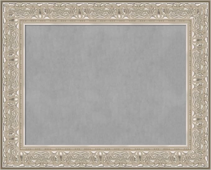 Amanti Art Silver Framed Magnetic Board 25x31 Medium Vision Board by AmantiArt