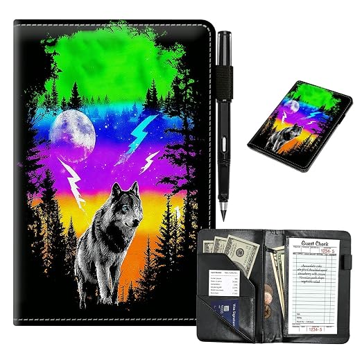 Rainbow Forest Wolf Cute Server Book by Unknown