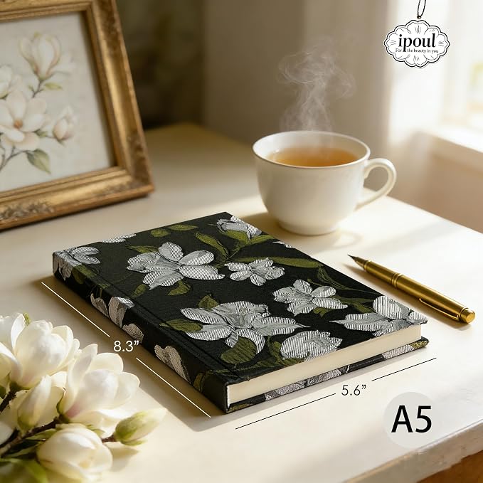 Flower Notebook, Lay Flat, Lined Paper, Ruled Page, Journal - Image 3