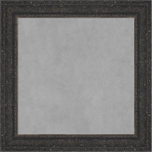 Amanti Art Black Framed Magnetic Board 25x25 Medium Vision Board by AmantiArt