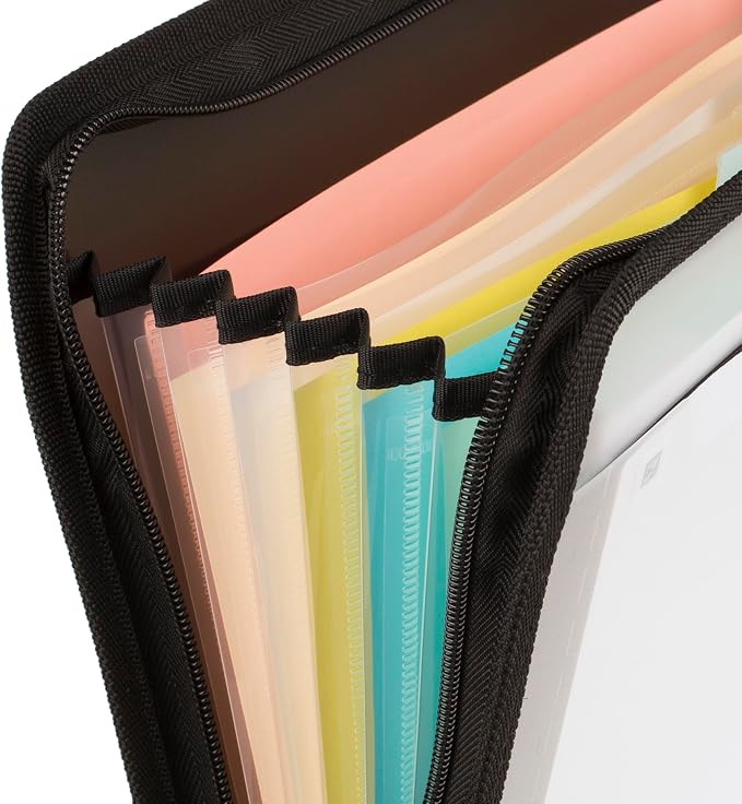 Five Star Expanding File Organizer + Study App, 7-Pocket Accordian File - Image 5