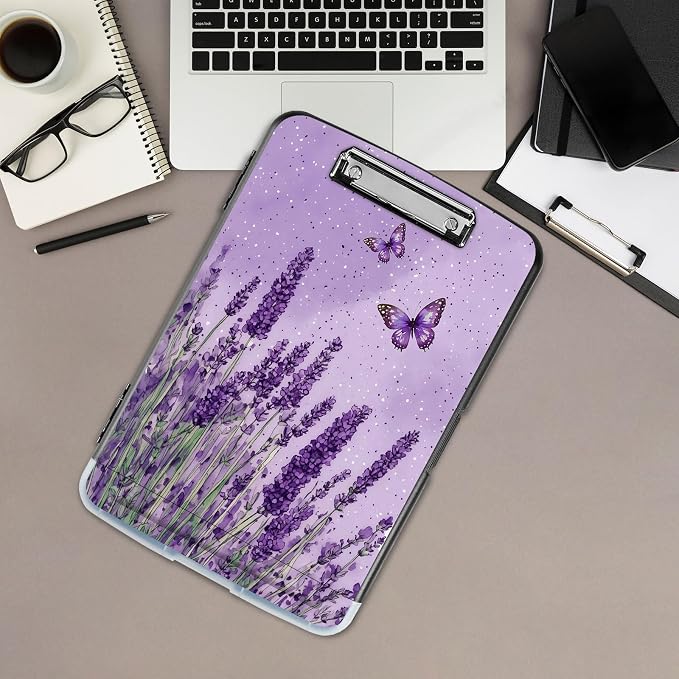 Clipboard with Storage, Office Supplies Nursing Clipboards Folder with Pen - Image 5