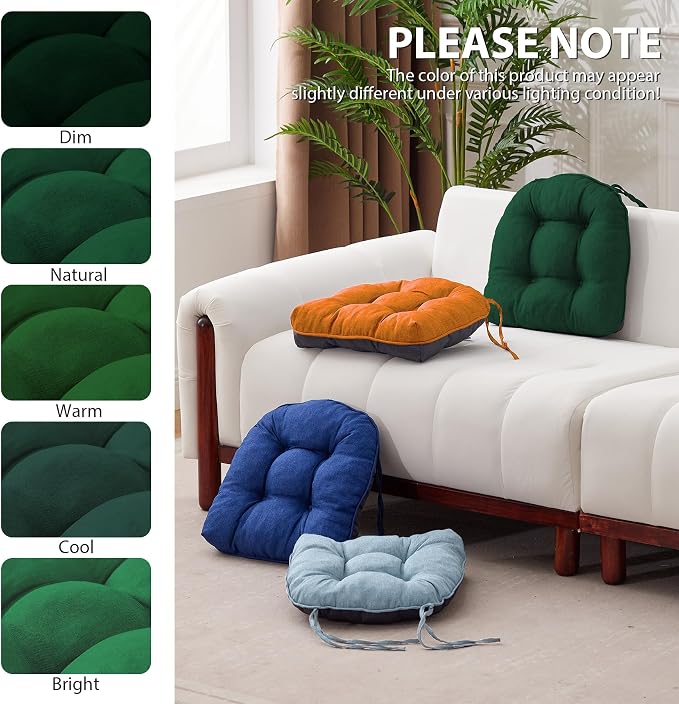 IASEAHK Chair Cushions for Dining Chairs, Seat Cushions for Kitchen Chairs - Image 7